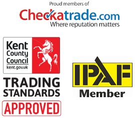 Gutter cleaning accreditations, checktrade, Trusted Trader, IPAF in Gravesend
